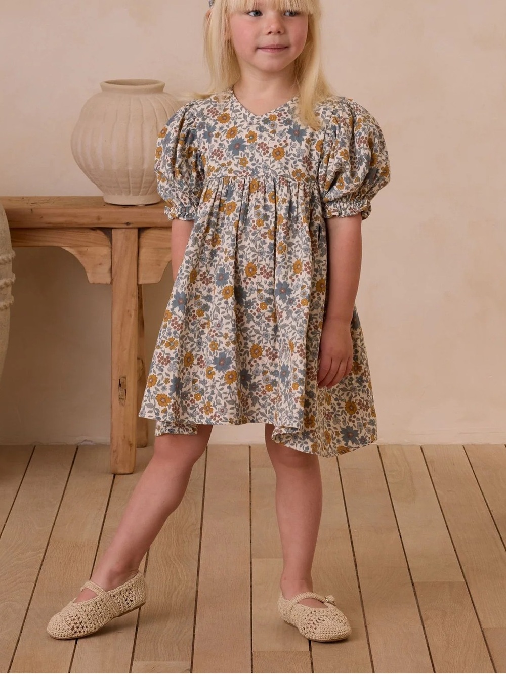 Rylee + Cru Jolene Dress - Gardenia 2-3 yrs